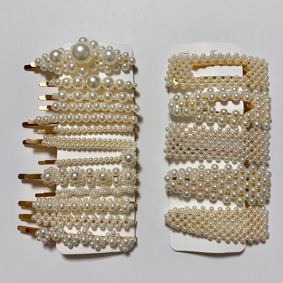 18 Pcs Pearl Hair Clips Large Hair Clips Pins - Picture 9 of 9